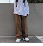 Yipinpay Men Wide Leg Pants Japan Style Casual Women Cargo Trousers Harajuku Fashion New Baggy Sweatpants High Street Baggy Clothing