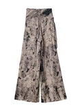 Yipinpay Printed Wide Leg Pants Women High Waist Baggy Pants Woman Y2k Streetwear Casual Pants Sets Tied Pareo Women's Trousers