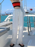 Yipinpay Oversized Wide Leg Jeans Mujer Casual Loose Streetwear Red Baggy Jeans Korean Fashion Boyfriend Mom Jeans