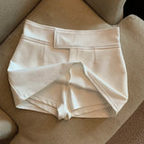 Yipinpay Shorts Femeninas Faldas Mujer Moda Sexy Wild A Line Wrap Hip Shorts Skirts Spring Summer Suit Casual Mini OL Temperament