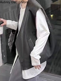Yipinpay Fashion Black Leather Vest Women High Street Punk Sleeveless Leather Jacket Female 2023 New Loose Casual Vest Outerwear