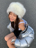 Yipinpay Women's Warm Winter Faux Fur Hat Cossack Russian Style Thick Furry Fuzzy Fluffy Cap Grunge Outdoor Earwarmer Ski Hat