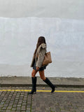 Yipinpay Women Faux Fur Thicken Warm Coat Elegant Lapel Collar Long Sleeve Loose Jacket Autumn Winter Fashion Lady Streetwear