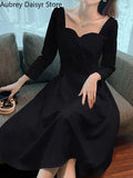 Yipinpay White Long Dress Women Elegant Chic Pearl Spaghetti Strap Prom Dress 2023 Autumn Casual Long Sleeve Evening Party Dress