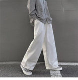 Yipinpay Men Wide Leg Pants Japan Style Casual Women Cargo Trousers Harajuku Fashion New Baggy Sweatpants High Street Baggy Clothing
