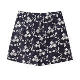 Yipinpay Embroidery Floral Skirt Women Black Mini Skirt Shorts Woman Fashion Knot Women's Skort Vintage Beach Summer Short Skirts