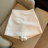 Yipinpay Faldas Mujer Moda 2023 Casual Black White Suit Mini Skirt Y2k Shorts Femme Korean Style Skirts for Women Short Lazy