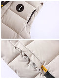 Yipinpay Men Hooded Vest 5XL Solid Fashion Autumn Women's Heated Jacket Large Size High Quality Sleeveless Warm Coats Fishing Cold Vests