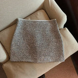 Yipinpay Buttocks Wrapped Women's High Waisted Slim Silver Sequin Skirt Faldas Mujer Moda 2023 Sexy Y2k Skirts Grunge Autumn