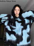 Yipinpay Fashion Streetwear Sweater Women Winter High Street Vintage Long Sleeve Pullover Casual Y2k Knit Loose Sweater 2023 Trend