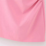 Yipinpay Pink Corset Dress Woman Off Shoulder Short Dresses For Women Strapless Backless Sexy Mini Dress 2023 Summer Party Dresses