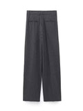Yipinpay Striped Wide Leg Pants Women High Waist Baggy Pants Female Suit Autumn Winter Fashion Streetwear Office Woman Trousers