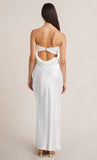 Yipinpay Women Sleeveless Backless Dress Solid Color Strapless Elegant Fashion Cocktail Party Wedding Banquet Dress Street Style S-XL