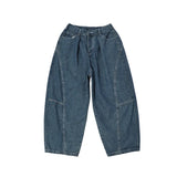 Yipinpay Wide Leg Pants Men's Fashion Baggy Solid Color Stitching Trousers Harajuku Casual Loose Oversize Jeans Men Clothing Y2K