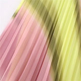 Yipinpay Tie Dye Pleated Skirt Women High Waist Midi Skirt Woman Stylish Long Skirts For Women Fashion 2023 Summer Elegant Skirts