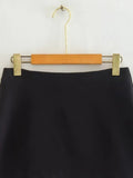Yipinpay Studded Black Mini Skirt Women High Waist Short Skirts Woman Fashion 2023 Asymmetric Autumn Skirt Y2k Streetwear Skirts