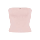 Yipinpay Women's Y2K Fairy Bandeau Summer Casual Strapless Backless Flower Patchwork Hotsweet Ladies Vest for Club Party