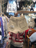 Yipinpay Cortos De Mujer Autumn Wild Knitted Casual Letter Shorts Women Wide Leg Pocket Shorts Feminino Casual Y2k