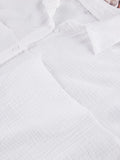 Yipinpay White Cotton Women Long Sleeve 2 Piece Sets Nightwear Female Casual Trouser Suits Solid Spring 2023 Sleepwear Outfit