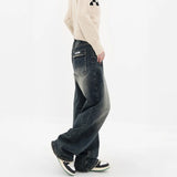 Yipinpay Y2k Baggy Jeans Women Streetwear Retro Blue Fashion Autumn Washed High Waist Pants Loose Wide Leg Denim Trousers Female