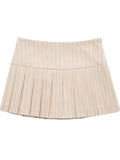 Yipinpay Pleated Skirt Shorts Women High Waist Skorts For Women Streetwear Short Skirts Woman Fashion 2023 School Grey Mini Skirt