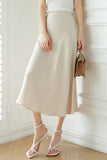 Yipinpay Beige OL Trumpet Skirts Women Fashion Elegant High Waist Suit Black Long Skirt Female 2023 Spring Summer