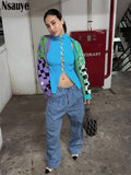 yipinpay Casual Button Women Knitted Sweater Y2K Vest Cardigans Crop Tops 2023 Skinny Sleeveless Sexy V Neck Tank Top Club T Shirt
