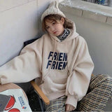 yipinpay Fashion New Grey Loose Fleece Pullover Vintage Pocket Letter Printing Sweatshirt Lazy Casual Raglan Sleeves Hoodie Autumn