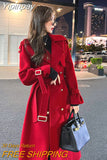 Yipinpay Temperament Ladies High-end Suit-style Woolen Coat Women's Autumn and Winter New Mid-length Single-breasted Design Woolen Coat