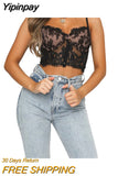 Yipinpay Women‣s Sexy Perspective Lace Bra Fashion Solid Color Backless Suspender Body Shaping Lingerie