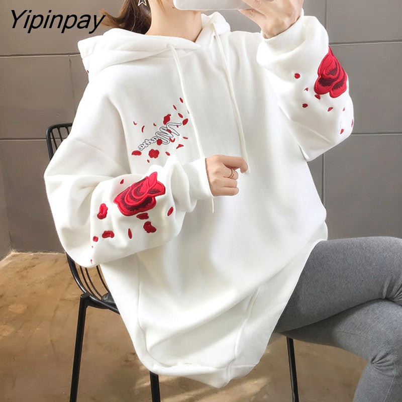 Yipinpay Korean Style Hoodies Women New Loose Sweatshirt Women Plus Size Hoodies Dropshipping designer sweatshirt