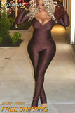 Yipinpay Piece Set Women Tracksuits Sexy V Neck Criss-cross Long Sleeve Wrap Corset Top+High Waist Split Pants 2023 Spring Fall
