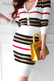 Yipinpay Piece Knit Set Women Skirt Cardigan Suit Short Sets For Winter Outfits Abrigos Mujer Elegante Korean Clothes Moda Feminina 2
