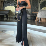 Yipinpay Women Elegant Spaghetti Straps with Beading Sleeveless Sexy Working Formal Jumpsuits
