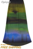 Yipinpay Print Tulle Skirt Woman High Waist Mesh Skirt Sets Autumn Winter Long Skirts For Women Streetwear Midi Skirts Womens 2023