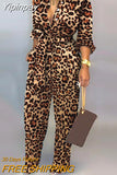 Yipinpay Tied Waist Long Sleeve Jumpsuit Women Jumpsuit