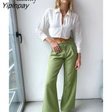 Yipinpay 2023 Spring New Sexy Slim Long Sleeve Backless Women Shirt Korea Style Button Up Womam Crop Tops Party Female Clothing