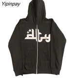 Yipinpay Hoodie Fashion Star graphics Print Men's hoodies Sweatshirt gothic Sport Coat Long Sleeve Oversized hoodie jacket Tricolor 319-2