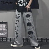 Yipinpay Women's Pants Oversize Y2k Anime Loose Dropshipping Korean Fashion Jogging Streetwear Vintage Harajuku Sweatpants Goth Clothes