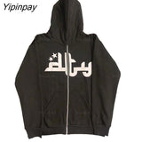 Yipinpay Hoodie Fashion Star graphics Print Men's hoodies Sweatshirt gothic Sport Coat Long Sleeve Oversized hoodie jacket Tricolor 319-1