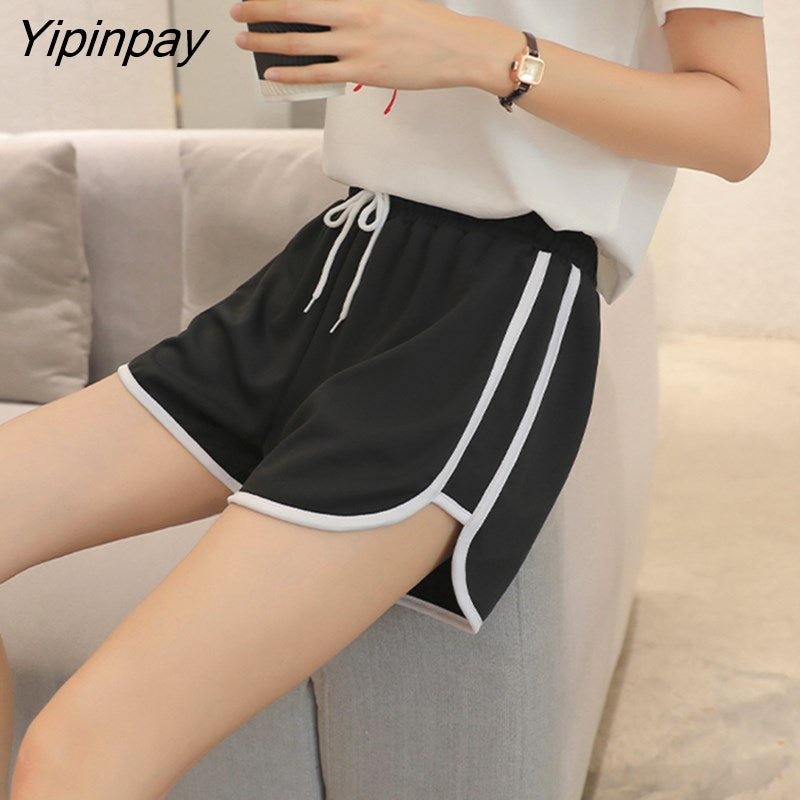 Yipinpay Women's Shorts Oversize Casual Cycling High Waist Harajuku Korean Fashion Aesthetic Summer Sweatpants Streetwear Female Clothing