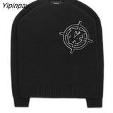 Yipinpay Women Sweater Frayed Oversize Pullover Long Sleeve Jumper Streetwear Korean Fashion Goth Knit Y2k Aesthetic Tops Winter Clothes 319-2