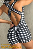 Yipinpay Women Chic Tank Criss Cross Sleeveless Button Backless Beach Sexy Skinny Bikini Romper