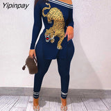 Yipinpay Women Chic Diagonal Collar Asymmetrical Skinny Pants casual Pants Sets