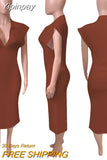 Yipinpay Turn-collar Long Dress Women Summer Black Sleeveless Bodycon Sexy Maxi Dresses Femme Polo Neck Streetwear Vestidos Plus
